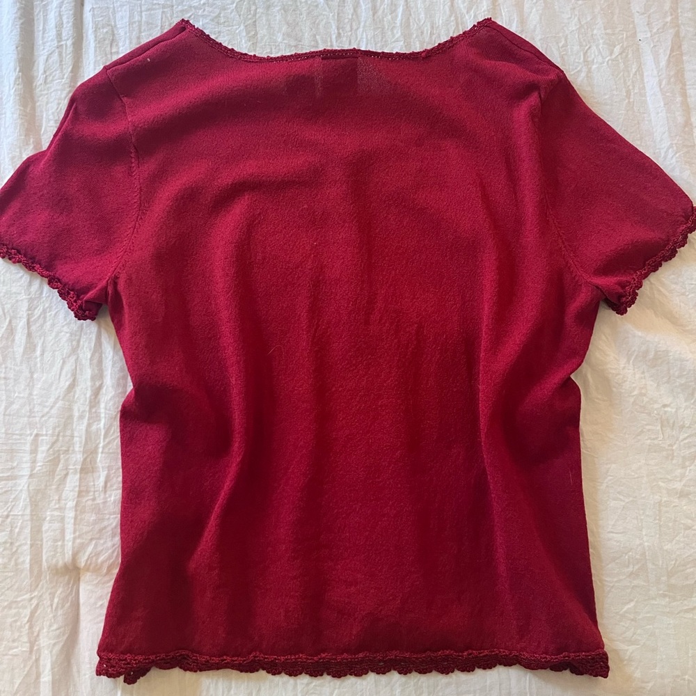 Red Button Shirt - Picture 4 of 4